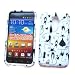 Samsung Epic Touch 4G D710 (Sprint Galaxy S II) Rubberized Snap-On Protector Hard Case Image Cover "Hip Kitty" Design