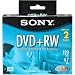 Sony DVD+RW 4X Rewriteable 4.7GB  (2-Pack)
