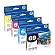 Genuine Epson Whole Set of Cartridges (4 Inks) for CX5000 CX6000 CX7400F CX8400 CX9400F CX9475F NX400