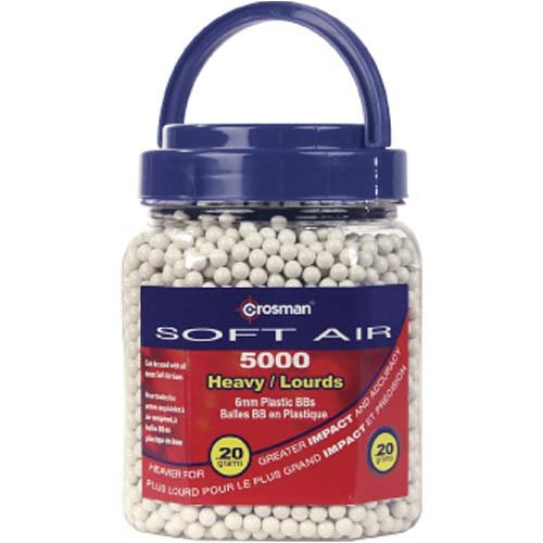 Crosman Softair-5,000 ct. Heavy 6mm Bb's-White