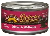 Lick Your Chops Distinctive Delicacies Salmon & Whitefish For Cats, 3.2 Ounce Tins (Pack of 24)