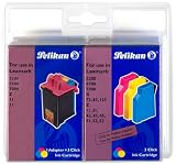  : Pelikan EasyClick Longlife-Kit Tinte 3-farbig für Color JetPrinter 5000/5700/7000,Optra40/45,Z11/31