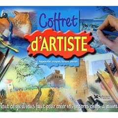 Coffret d'artiste : aquarelle, crayon, fusain, pastel : Tout ce qu'il vous faut pour cr�er vos propres chefs-d'oeuvre