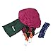 Yosoo Ultralight Hammock Travel Camping Outdoor Nylon Fabric Hammock Parachute Bed for Double Two Person with Free Ropes High Quality (Purple + Dark Green)
