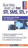 Que faire avec un bac STI, SMS, STL ?