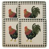 Ingleman Designs Rooster Morn Gas Economy Burner Covers, Set of 4