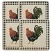 Ingleman Designs Rooster Morn Gas Economy Burner Covers, Set of 4