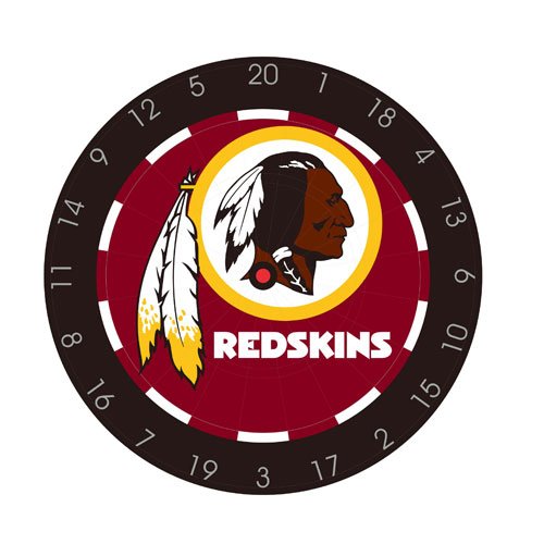 NFL Washington Redskins Bristle Dart Board With Darts And Flights