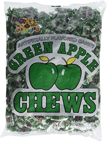 Albert's Chews Green Apple 240 Piece Bag