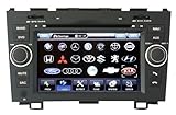 Rupse Autoradio für 2007-2010 Honda CR-V mit GPS Navigation (7.0 Zoll,800*480 Auflösung) Digital Touchscreen,DVD-Player,SD Anschluss,PIP,RDS,Bluetooth,Schwarz (Europe Transportion)(Built-in DVB-T TV-Funktion)