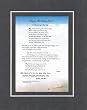 Personalized Touching and Heartfelt Poem for Sons - To My Grown-Up Son . . . Poem on 11 x 14 inches Double Beveled Matting