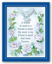 A Friend In Need - Zeta Phi Beta by Pita Ohiwerei 8"x10" Art Print Poster