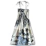 Island Escape Spaghetti Strap Hawaiian Aloha Smocked Sun Dress