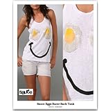 【Sauce】【ソース】Eggs Racer Back Tankエッグスマイルデザインタンクトップ【予約商品s】 XS