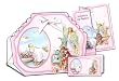 12 Baptism Bomboneiras, Ribbons, Party Favors, and Invitations with Envelopes - Baby Girl with Guardian Angel, in Spanish