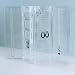 Clear Acrylic Earring & Necklace Keeper Folded Jewelry Organizer (13"H x 17.5"W x 0.5"D)
