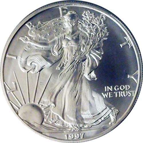 1997 US 999 SILVER EAGLE OUNCE OZ $1 DOLLAR COIN BU UNC
