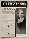 1947 Ellen Osborn Soprano Concert Booking Ad - Original Booking Ad