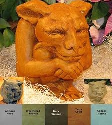 Concrete IMPISH GARGOYLE LG Garden Statue Gothic Outdoor Sculpture