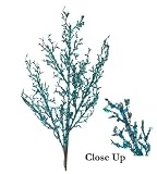 18 Regal Peacock Iridescent Blue Mica Glitter Christmas Spray