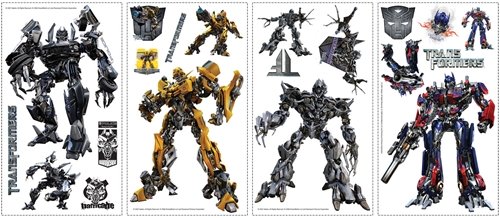Childrens Toyshop  Toys : Transformers Jumbo Wall Stick Ups