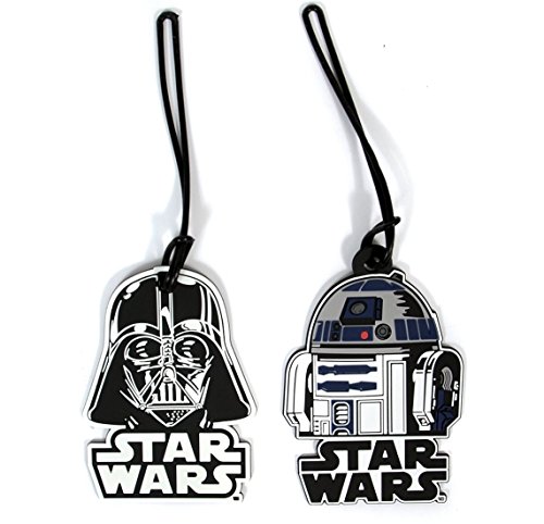 Star Wars Luggage Suitcase Tags R2D2 Darth Vader PVC