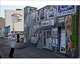 IMAGE OF Photographic Prints of Souvenir shop along the Berliner Mauer, East Side Gallery on Muhlenstrasse, from Robert Harding