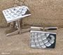 Cufflinks, 'Globetrotter' 0.8" W 0.6" L