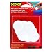 3M Scotch Self-Stick Floor Care Pads, Beige, .5-Inch by 3-Inch, 6-Pack (745ES)