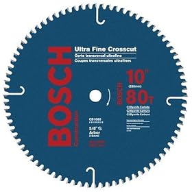 Bosch CB1080 10-Inch 80 Tooth ATB Crosscutting Saw Blade with 5 8-Inch Arbor by Bosch