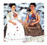 TWO FRIDAS BY FRIDA KAHLO REPRODUCTION ON CANVAS MOUNTED 24X24X1.5