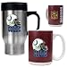 Indianapolis Colts NFL Travel Mug & Gameball Ceramic Mug Set - Helmet logo