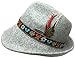 Alpine Wool Gray Hat with Embroidered Band (Medium)