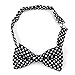 TopTie Unisex Fashion Black With White Polka Dots Bow tie