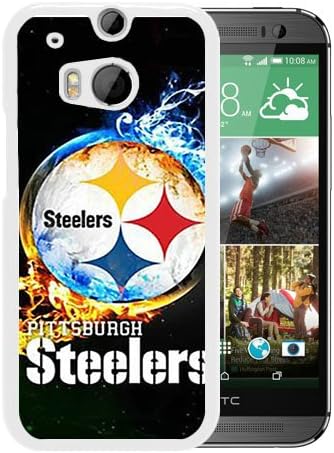 HTC ONE M8 Case,Pittsburgh Steelers 2 (2) White HTC ONE M8 Screen Phone Case Charming and Fashion Design