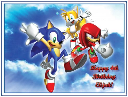 Single Source Party Supply - Sonic Edible Icing Image #2-8.0" x 10.5"