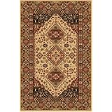 Home Dynamix Monaco Traditional Area Rug 5'x8' Cream, 100% Wool by 