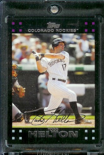 2007 Topps #150 Todd Helton Colorado Rockies Baseball Card - Mint Condition - Shipped in Protective Display Case!
