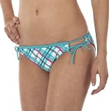 Xhilaration Plaid Adjustable Hipster Swim Bottoms - Blue
