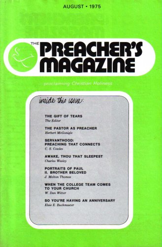 The Preacher's Magazine (Proclaiming Christian Holiness, August 1975 Volume 50 Number 8)