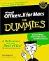 Microsoft Office v.10 for Macs for Dummies