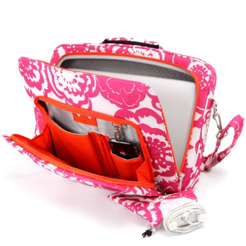 Ju-Ju-Be GigaBe Laptop Carrier - Fuchsia Blossoms Ju-Ju-Be GigaBe Laptop Carrier - Fuchsia Blossoms