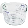 Pyrex Prepware 4-Cup Measuring Cup, Clear with Blue Measurements