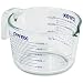 Kitchen & Housewares : Pyrex Prepware 4-Cup Measuring Cup, Clear with Blue Measurements