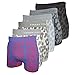 Mens Nylon Stretchable Seamless Boxer Briefs Underwear 6-Pack, Size M/L
