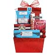 Christmas Cheer Cookie & Candy Gift Basket Red On Sale