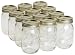 Kerr 0503 regular mason jar, pint 16oz.