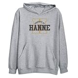 Sweatshirt Heather Gray " Property Of Hanne " Name