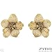 ZYDO Made in Italy Attractive Earrings With 13.85ctw Genuine Natural Fancy Brown, Natural Fancy Light Yellow, Natural Fancy Brown Super Clean Diamonds Well Made in 18K Two tone Gold. Total item weight 32.1g Length 36mm - Certificate Available.