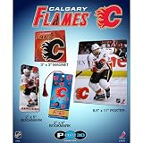 Pather Popz Calgary Flames Jarome Iginla 3D Poster, Magnet & Bookmark Set